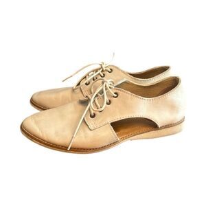 Rollie side cut‎ out lace up flats